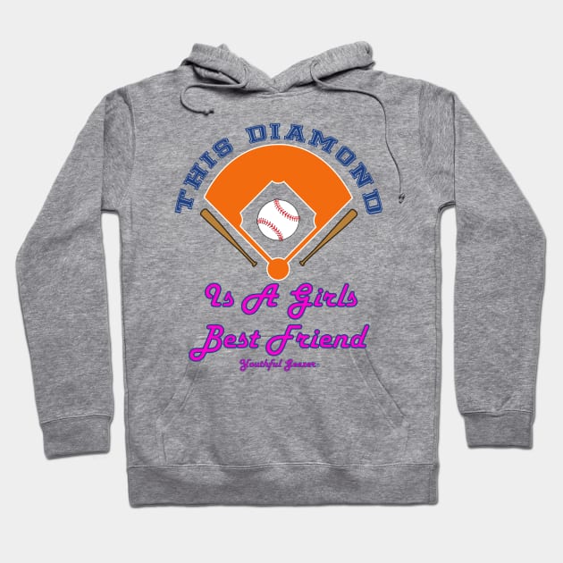 This Diamond Is A Girl's Best Friend Hoodie by YouthfulGeezer